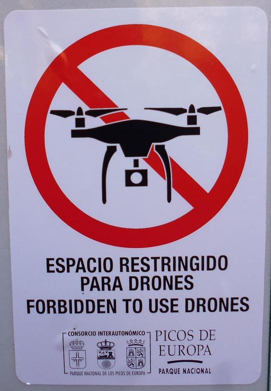 Prohibición de volar drones en el P.N. Picos de Europa